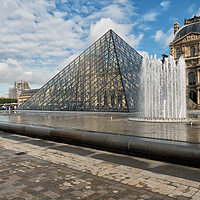 Buy canvas prints of The Louvre Paris by Lynn Bolt