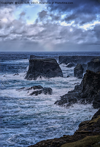 Stormy Day in Shetland Picture Board by Lynn Bolt