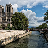 Buy canvas prints of Notre Dame Cathedral Paris by Lynn Bolt