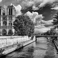 Buy canvas prints of Notre Dame Cathedral Paris by Lynn Bolt