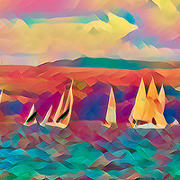 Buy canvas prints of Sailing by Lynn Bolt