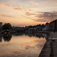 Buy canvas prints of Sunset Exeter Quayside by Lynn Bolt