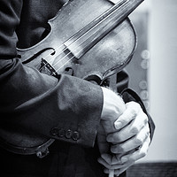 Buy canvas prints of The Violinists Hands by Lynn Bolt