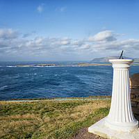 Buy canvas prints of Sundial at Sumburgh Head Lighthouse Shetland by Lynn Bolt