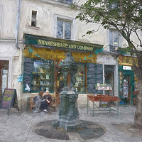 Buy canvas prints of Paris Shop by Lynn Bolt
