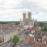 Buy canvas prints of Rooftops of Lincoln by Lynn Bolt
