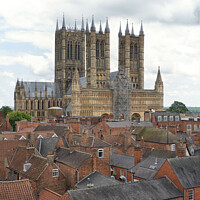 Buy canvas prints of Lincoln Rooftops by Lynn Bolt
