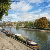 Buy canvas prints of River Seine Paris by Lynn Bolt