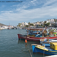 Buy canvas prints of Elounda Harbour Crete by Lynn Bolt