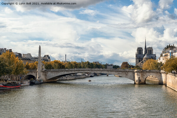 The River Seine Paris Picture Board by Lynn Bolt