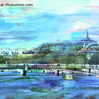 Buy canvas prints of Bridges of the Seine by Lynn Bolt