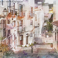 Buy canvas prints of Back Street of Lisbon by Lynn Bolt