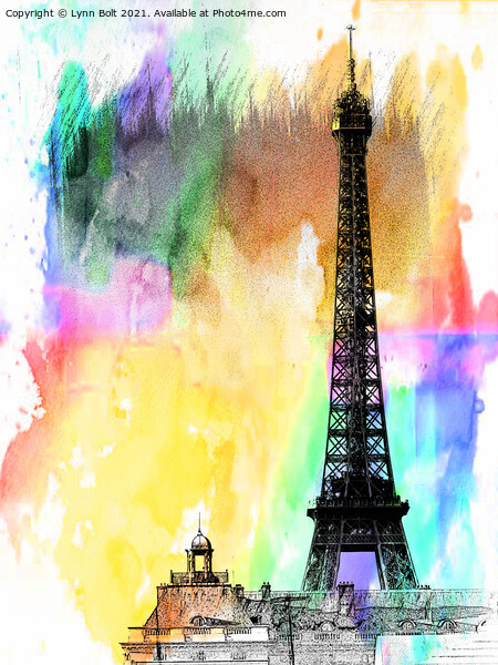 Eiffel Tower Paris Picture Board by Lynn Bolt