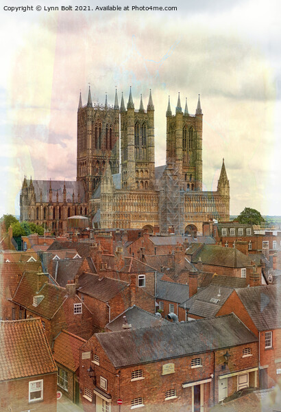 Lincoln Rooftops Picture Board by Lynn Bolt