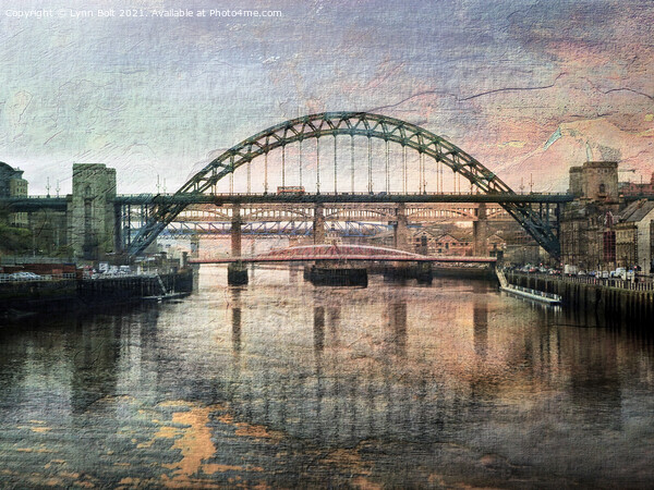  Bridges over the Tyne Picture Board by Lynn Bolt