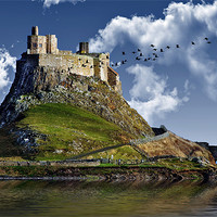 Buy canvas prints of Lindisfarne Castle by Richie Fairlamb