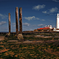 Buy canvas prints of St Mary pillars by Richie Fairlamb