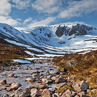 Buy canvas prints of  Coire Etchachan, cairngorms national park by alan bain