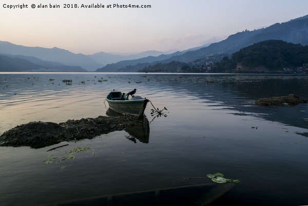 Phewa Lake Nepal Picture Board by alan bain