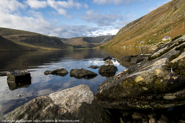Loch Lee, Glenesk, Angus, Scotland Picture Board by alan bain