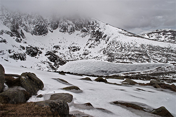 Lochnagar in the spring Picture Board by alan bain