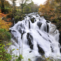 Buy canvas prints of  Swallow Falls, North Wales by Simone Williams