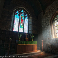 Buy canvas prints of All Saints Alter Light by Nathan Wright