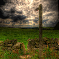 Buy canvas prints of The dales path. by Nathan Wright