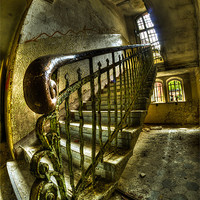 Buy canvas prints of Hand rail by Nathan Wright
