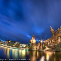 Buy canvas prints of Oberbaumbrücke Berlin by Nathan Wright
