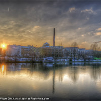 Buy canvas prints of Sunset on the Eisfabrik by Nathan Wright