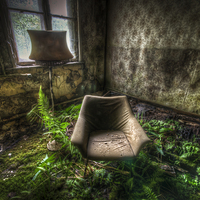 Buy canvas prints of Green seat by Nathan Wright