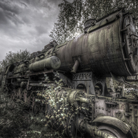 Buy canvas prints of  Out of steam by Nathan Wright