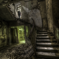 Buy canvas prints of  Upstairs  by Nathan Wright