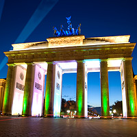 Buy canvas prints of Brandenberg gate festival of light by Nathan Wright