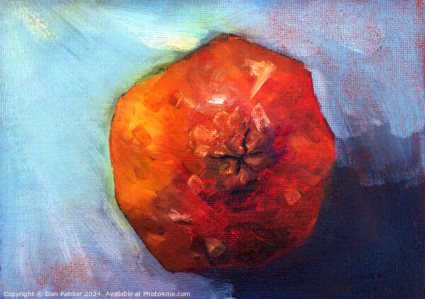 Pomegranate - oil painting Picture Board by Dan Painter