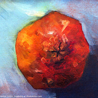 Buy canvas prints of Pomegranate - oil painting by Dan Painter