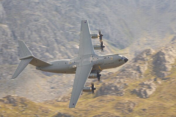 Atlas A400M in the Ogwen valley Picture Board by Rory Trappe