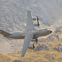 Buy canvas prints of Atlas A400M in the Ogwen valley by Rory Trappe