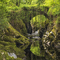 Buy canvas prints of Penmachno pack horse bridge by Rory Trappe