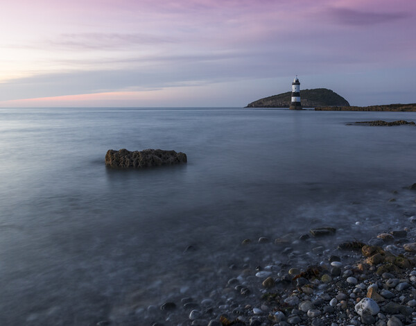 Trwyn Du lighthouse Picture Board by Rory Trappe