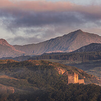 Buy canvas prints of Snowdon and Dolwyddelan castle by Rory Trappe