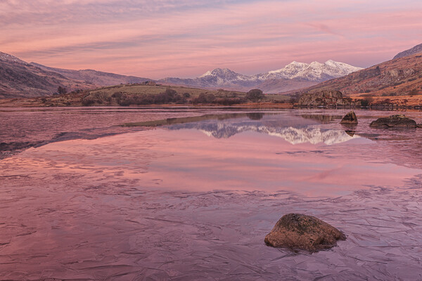Snowdon - Red Dawn Picture Board by Rory Trappe