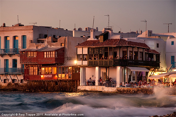 Little Venice - Mykonos Picture Board by Rory Trappe
