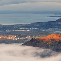Buy canvas prints of Moel y Gest Panoramic by Rory Trappe
