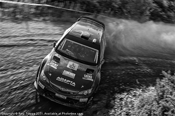 Subaru rally car at Penmachno Picture Board by Rory Trappe