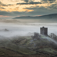 Buy canvas prints of Dolwyddelan castle at dawn by Rory Trappe