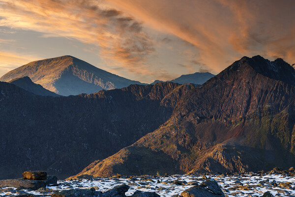 A view of Crib Goch from Glyder fach Picture Board by Rory Trappe