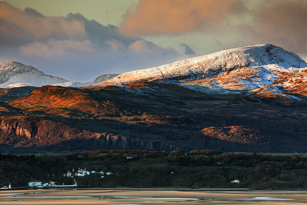 Portmeirion with Moel Hebog in the background Picture Board by Rory Trappe