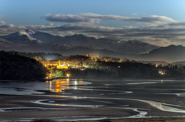 Portmeirion at Night Picture Board by Rory Trappe